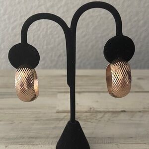 Milor Rose Gold Hoop Earrings.